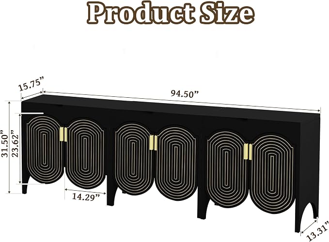 FurSch Fluted Sideboard Cabinet - Image 2