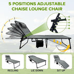 Outdoor Folding Lounge Chair - Image 4