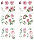 Vintage Floral UV DTF Stickers Rub on Transfers by Flortlias