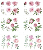 Vintage Floral UV DTF Stickers Rub on Transfers by Flortlias