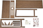 Chinese Style Vintage Console Table, 40In 2 Tiers Bamboo Sofa Consoles Table - Image 6