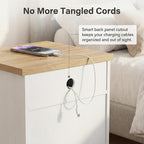 YESHOMY Farmhouse Modern Nightstand - Image 7