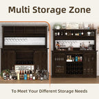4ever2buy Farmhouse Coffee Bar Cabinet - Image 6