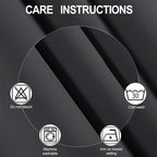 Blackout Curtains 66 x 72 Inch Long Dark Grey Curtains Set of 2 Panels Room - Image 4