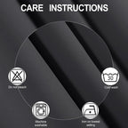 Dark Grey Thermal Blackout Curtains/38 x 84 Inch/Set of 2 Panels Room Darkening - Image 4