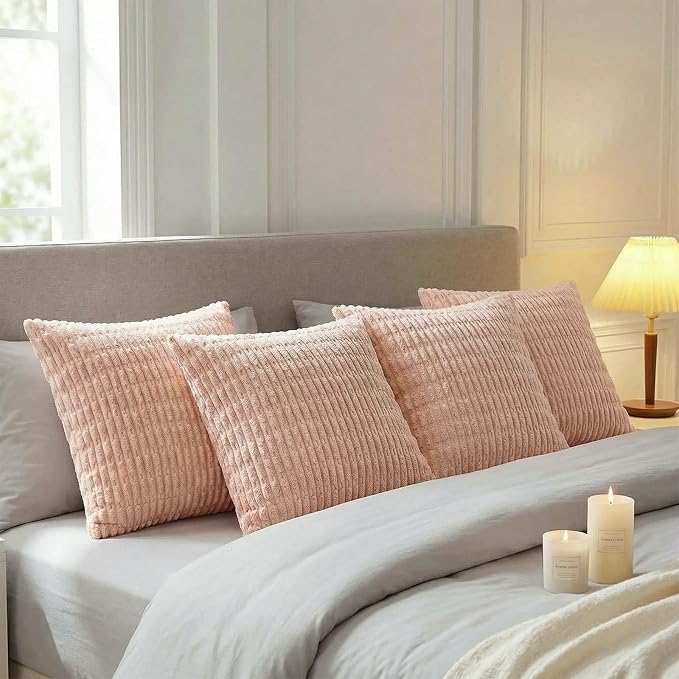 Fancy Homi 4 Packs Decorative Throw Pillow Covers - Image 5