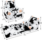 QIUODO Toddler Chair with Faux Rabbit Fur – 2-in-1 Foldable Kids Couch - Image 3