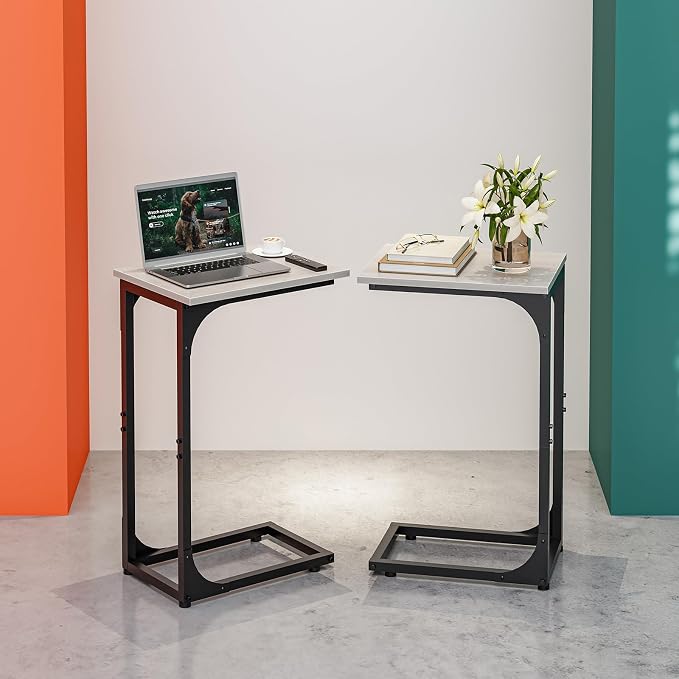 C-Shaped Side Table for Couch by RISWER