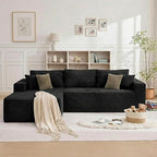 108" Boneless Couch Modular Sectional Sofa, L-Shaped Couch - Image 9