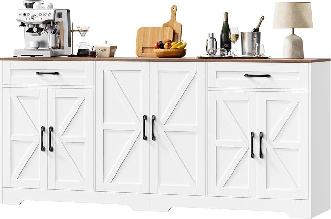 BOTLOG 71” Large Sideboard Buffet Cabinet by BOTLOG