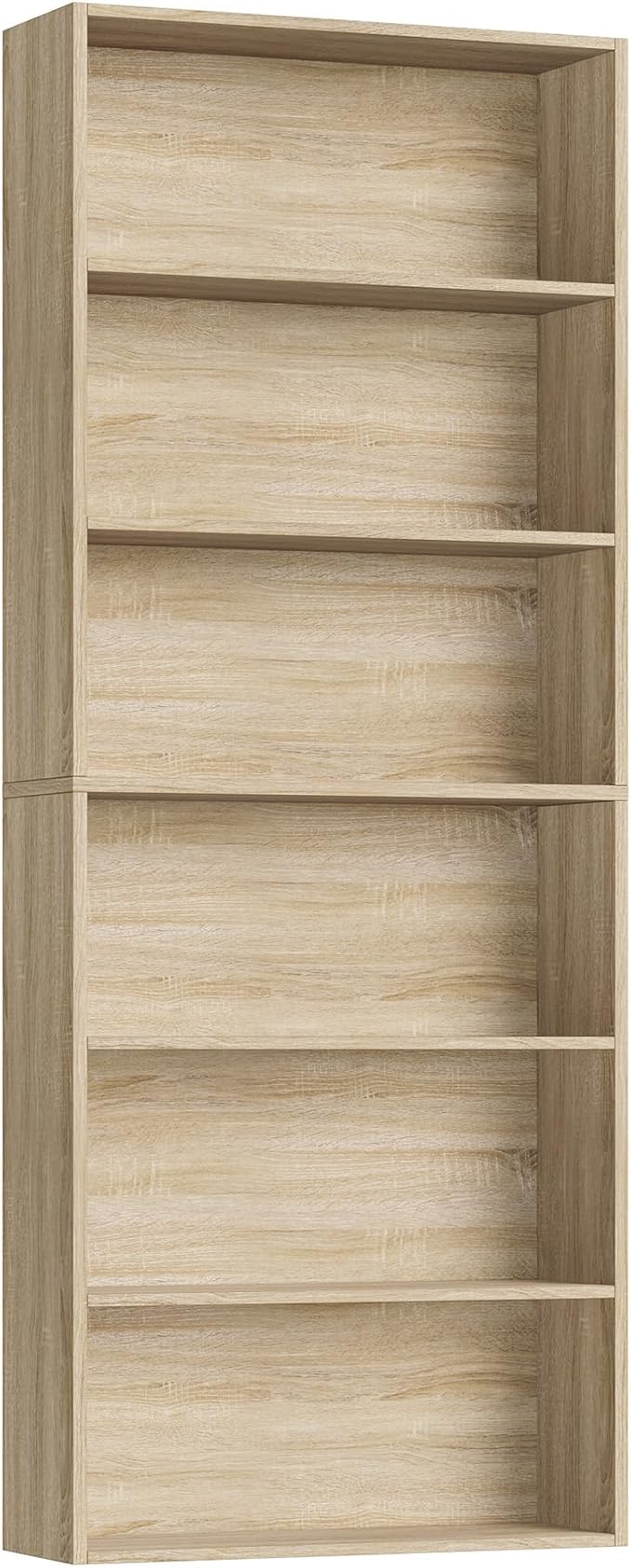 FOTOSOK 6-Tier Open Bookcase and Bookshelf, Freestanding Display Storage - Image 8