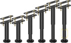 Wlrrcwdttc 6 Pcs Adjustable Height Bed Support Legs 7.08-12.6 inch, Bed Frame by Wlrrcwdttc