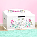 DIBSIES Personalized Creative Wonders Toy Box, Unicorns & Rainbows, 30 x 19.25 - Image 7