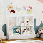 HOOBRO Kids Bookshelf, Toy Organizer and Storage, Bookshelf - Image 2