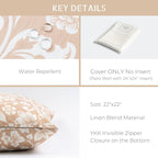 Crumbs Home Modern Farmhouse Fall Linen Indoor Outdoor Throw Pillow Cover Only - Image 5