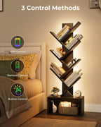 Evermagin 6 Tier Tree Bookshelf - Image 4