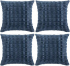Fancy Homi 4 Packs Decorative Throw Pillow Covers by Fancy+Homi