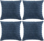 Fancy Homi 4 Packs Decorative Throw Pillow Covers by Fancy+Homi