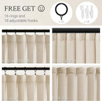 72 Inches Long Pinch Pleated Semi Sheer Curtains - Image 4