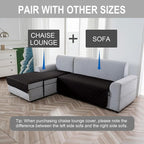 Genina L Shape Couch Cover, Sectional Couch Chaise Covers, Waterproof Washable - Image 3