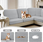 Arfntevss Velvet Corner Sectional Couch Covers Slipcovers L Shape Couch Cushion - Image 3