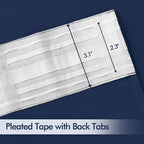MIULEE Navy Blue Back Tab Blackout Curtains 52x84 Inch Length 2 Panels Set | - Image 4