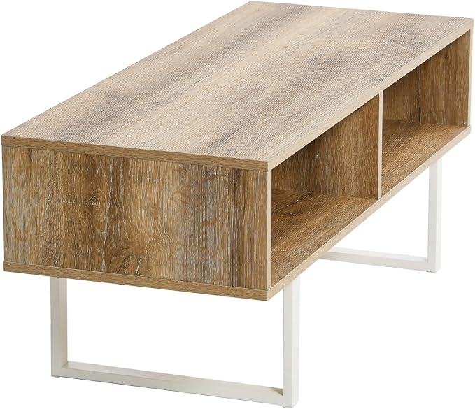 Household Essentials Jamestown TV Stand Coffee Table - Image 4