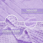 Exclusivo Mezcla Large Waffle Fleece Throw Blanket - Image 4