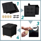 BRIAN & DANY Ottoman with Storage, Small Storage Ottoman - Image 3