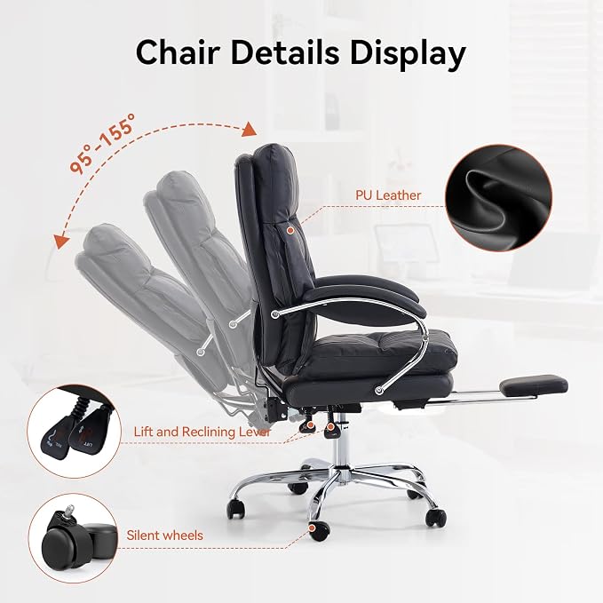 LEAGOO Heated Massage Office Chairs - Image 7