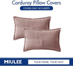 MIULEE Decorative Lumbar Throw Pillow Covers 12x20 Inch Blush Pink 2 Pack | - Image 6