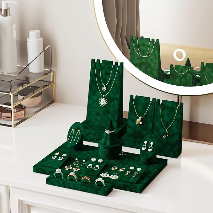 Vintage Green Velvet Flocking Liner - Image 3