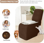 ALIECOM Recliner Sectional Couch Covers L Shape Stretch Corner Reclining - Image 5