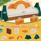 Erament 18PCS Modular Kids Play Couch - Image 2