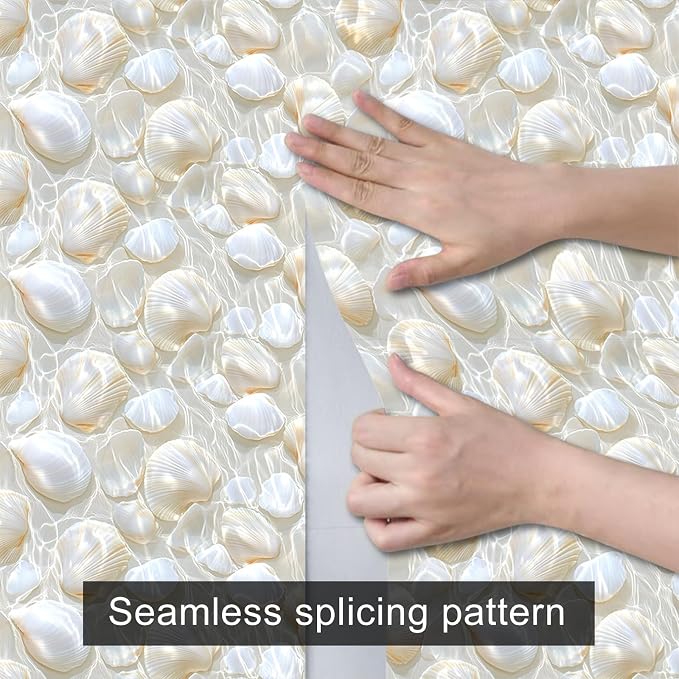 HOMETITUTE Pearl Pattern Wallpaper Peel and Stick Self Adhesive Vinyl Wall - Image 4