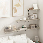 Furinno Rossi Floating Shelves for Wall Set of 6, 18-Inch Wall Shelf, Floating - Image 2