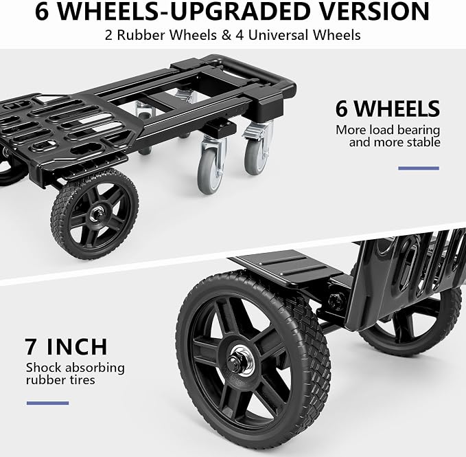 KEDSUM 3-in-1 Convertible Dolly Cart - Image 5