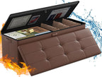 ENGPOW Storage Ottoman, Fireproof Folding Bench by ENGPOW