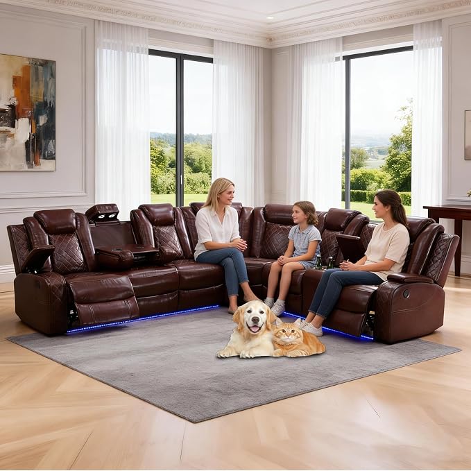 Power Reclining Sectional Sofa - Image 7