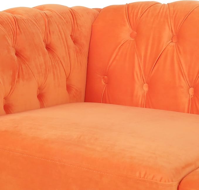 AVZEAR 3 seat Sofa, Velvet Sofa Living Room Large Sofa Modern Chesterfield - Image 8