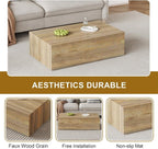 Coffee Table for Living Room Table, Modern Wood Coffee Table, Center Table for - Image 4