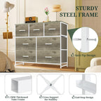 7-Drawer Dresser for Bedroom, Anti-Tip Wide Storage Organizer Fabric Chest of - Image 4