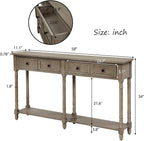 Merax Retro Console Table Sofa Table - Image 2