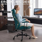 E-Motie Office Chair, Leather Desk Chair - Image 3