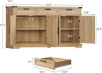 usikey 61” Large Buffet Cabinet - Image 2