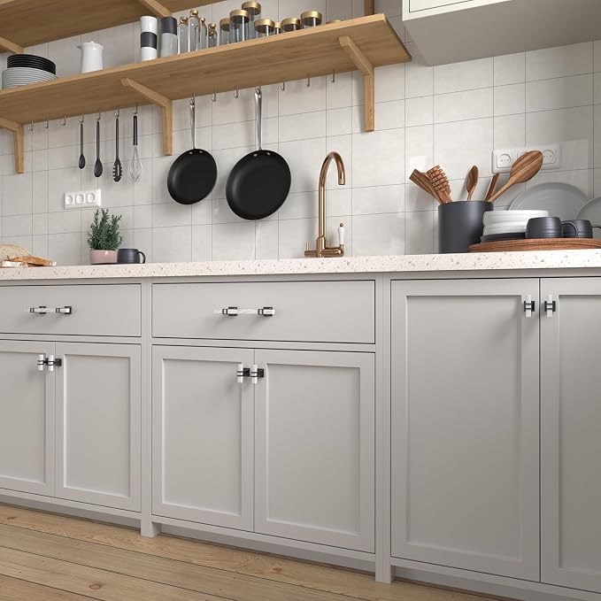 Rergy Cabinet Handles Marble Drawer Pulls and Knobs, T-Bar Hardware - Image 7
