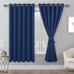 Room Darkening Curtains for Bedroom, 70 x 63 Inches, 2 Panels | Thermal - Image 8