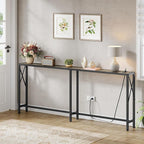 Gewudraw 70" Sofa Tables Narrow Long, Behind Couch Table - Image 2