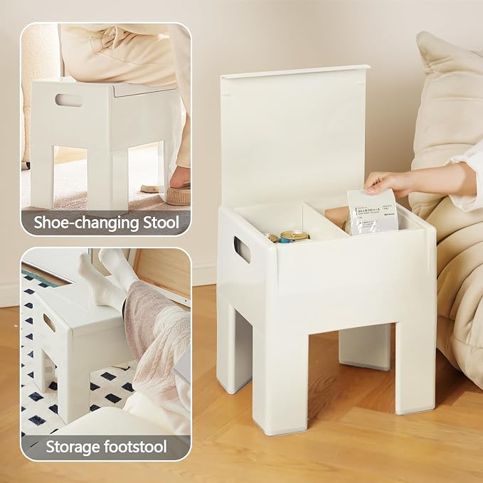 Nightstand Bedside Table with Storage Space, Dorm and Small Spaces, Easy - Image 9