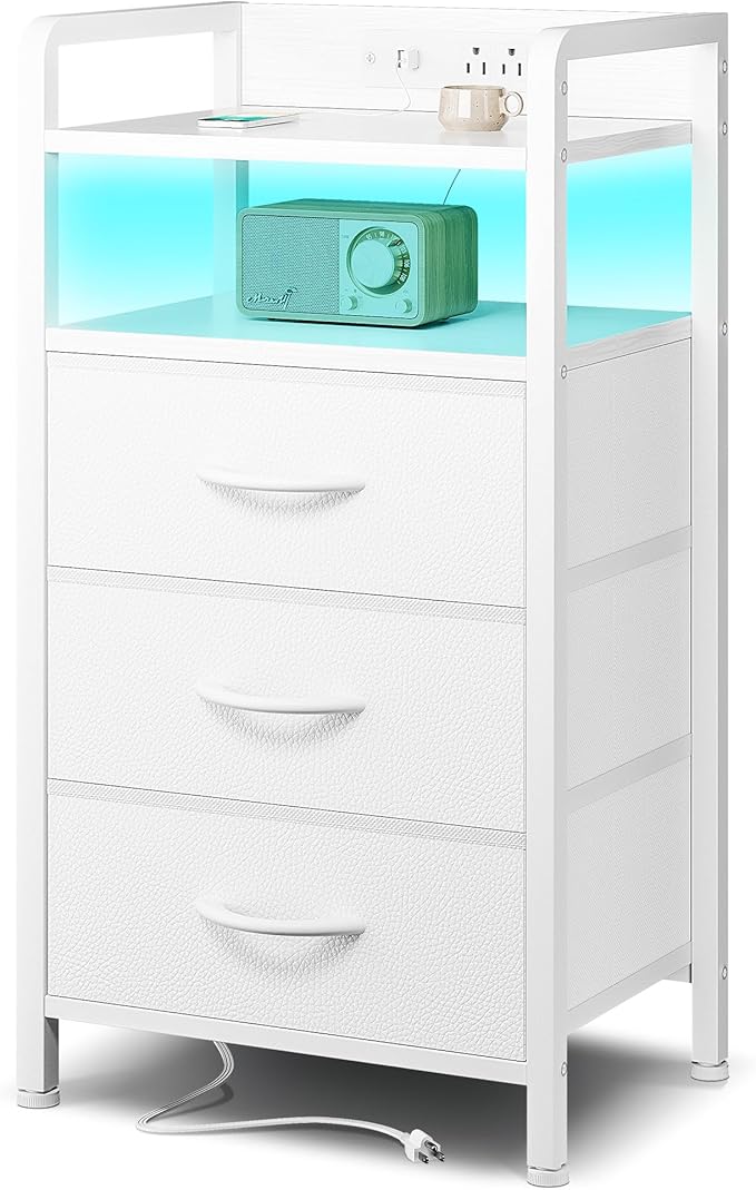 Lazzanto Night Stand Bedside Charger Bedroom by Lazzanto